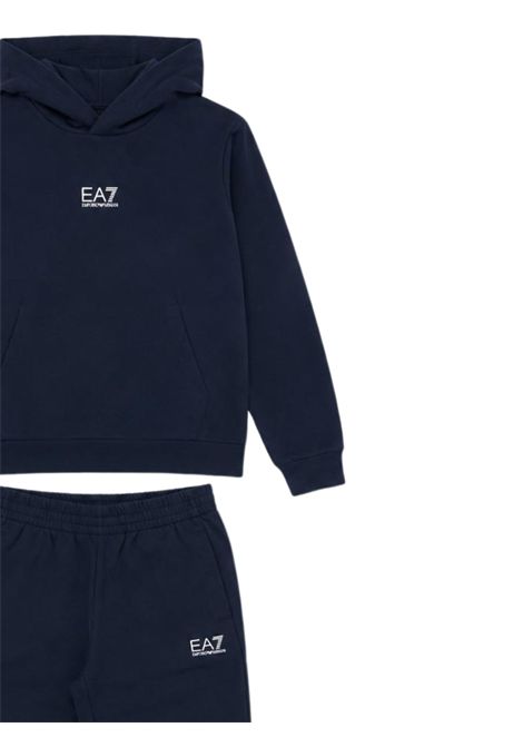 Blue cotton baby set EMPORIO ARMANI | 7B00164BLU