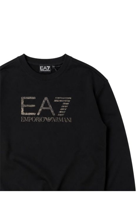 Felpa bambina nera in cotone EMPORIO ARMANI | 7G000237NERO