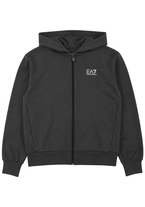 Felpa bambina grigia in cotone EMPORIO ARMANI | 7G000241GRIGIO