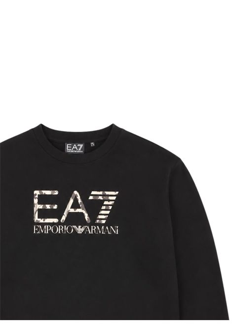 Felpa bambina nera in cotone EMPORIO ARMANI | 7G000246NERO