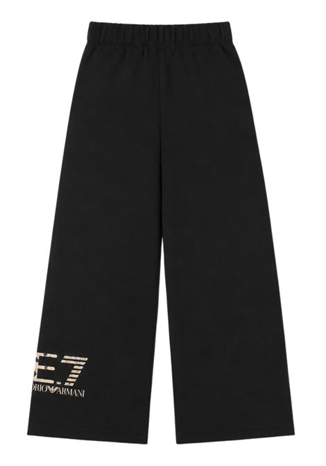 Pantalone bambina nero in cotone EMPORIO ARMANI | 7G000247NERO