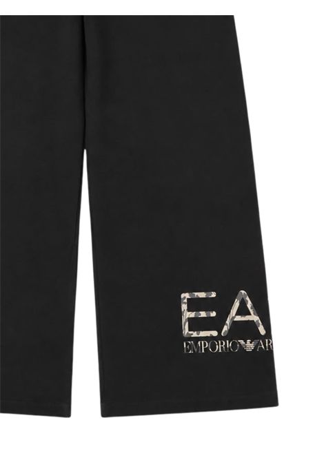 Pantalone bambina nero in cotone EMPORIO ARMANI | 7G000247NERO
