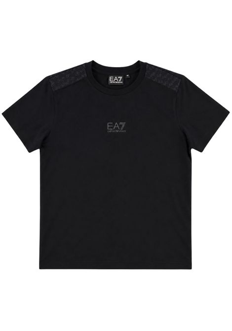 T-shirt bambina nera in cotone EMPORIO ARMANI | 7G000248NERO