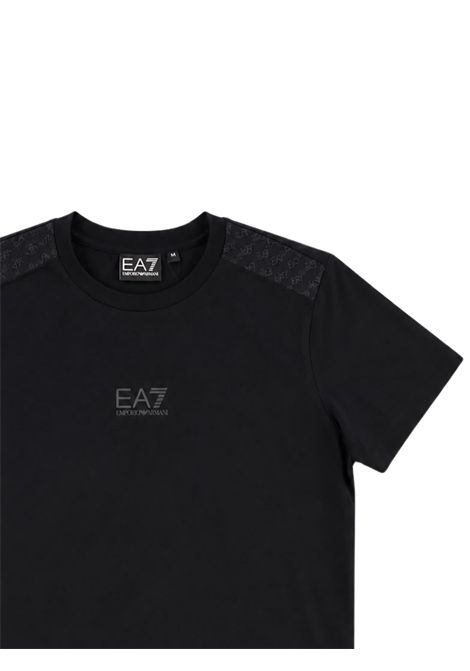 T-shirt bambina nera in cotone EMPORIO ARMANI | 7G000248NERO