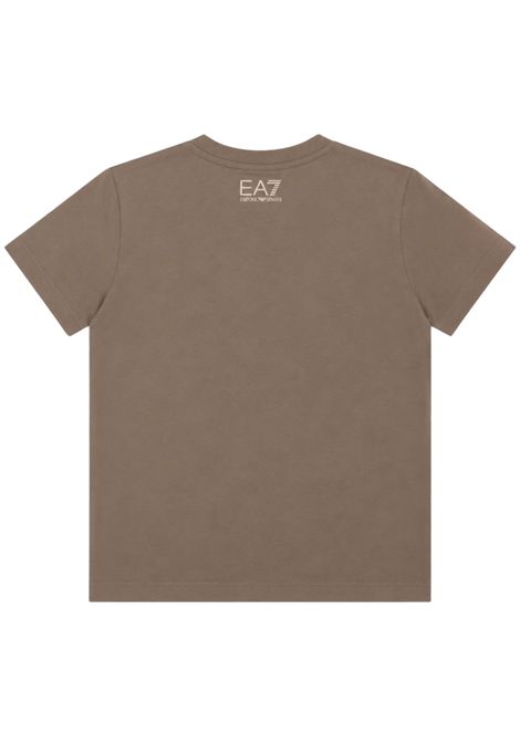 T-shirt bambina beige in cotone EMPORIO ARMANI | 7G000255BEIGE