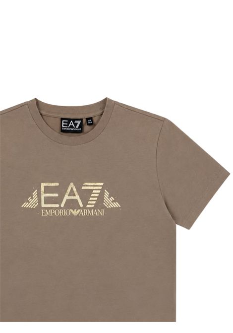 T-shirt bambina beige in cotone EMPORIO ARMANI | 7G000255BEIGE