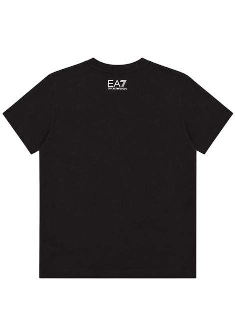 T-shirt bambina nera in cotone EMPORIO ARMANI | 7G000258NERO