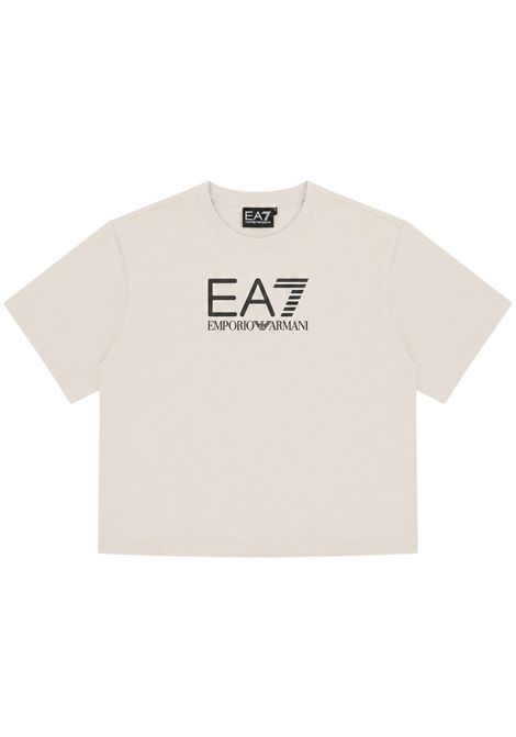 T-shirt bambina bianca in cotone EMPORIO ARMANI | 7G000259BIANCO