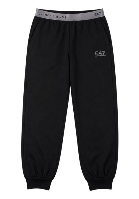 Pantalone bambina in misto cotone EMPORIO ARMANI | 7G000266NERO