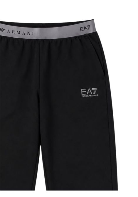 Pantalone bambina in misto cotone EMPORIO ARMANI | 7G000266NERO