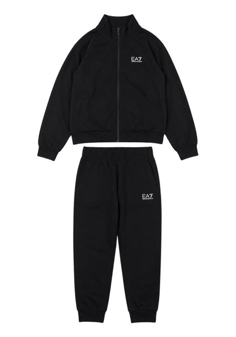 Black cotton girl's set EMPORIO ARMANI | 7G000281NERO