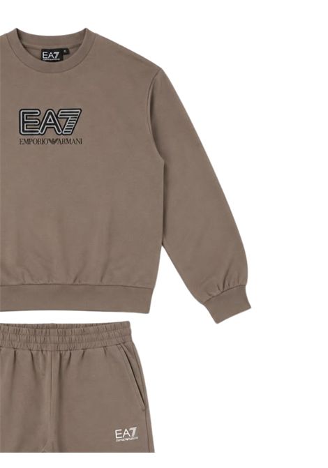 Gray cotton girl's set EMPORIO ARMANI | 7G000282GRIGIO