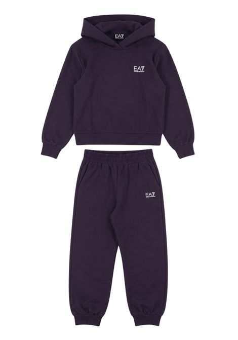 Purple cotton baby girl set EMPORIO ARMANI | 7G000282VIOLA