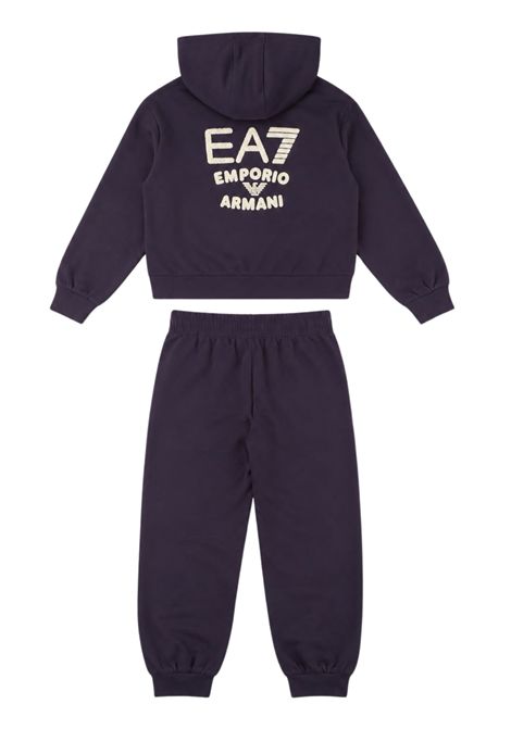 Purple cotton baby girl set EMPORIO ARMANI | 7G000282VIOLA