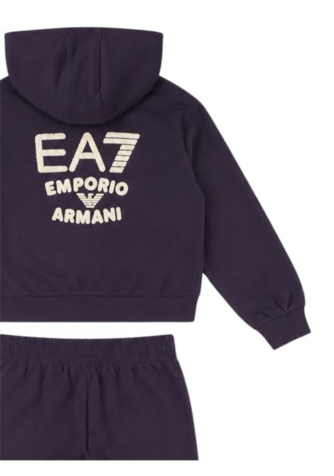 Purple cotton baby girl set EMPORIO ARMANI | 7G000282VIOLA