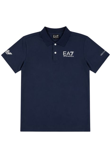 Polo bambino blu EMPORIO ARMANI | 8NBF23BLU