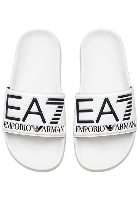 Ciabatte unisex in pvc bianco EMPORIO ARMANI | XSPS01BIANCO