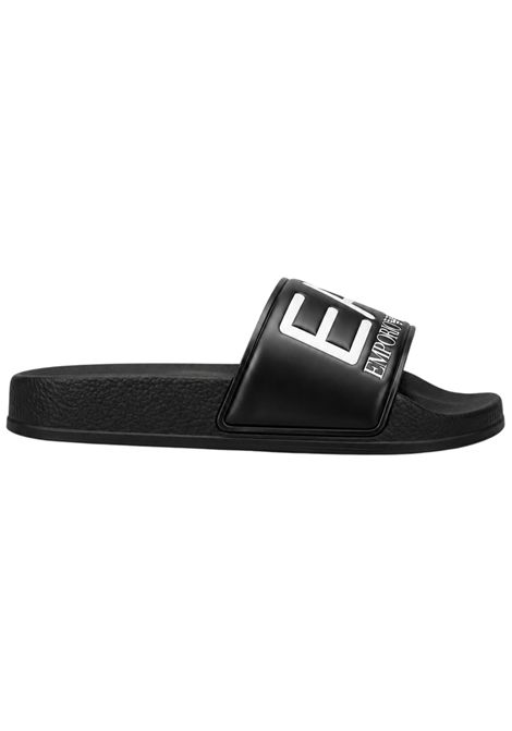 Ciabatte unisex in pvc nero EMPORIO ARMANI | XSPS01NERO