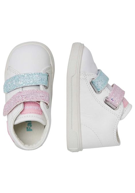 White leather girls' shoes FALCOTTO | 12019051/PIABIANCO