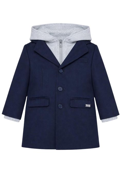 Cappotto neonato blu in lana FAY | 5P2330/SUBLU