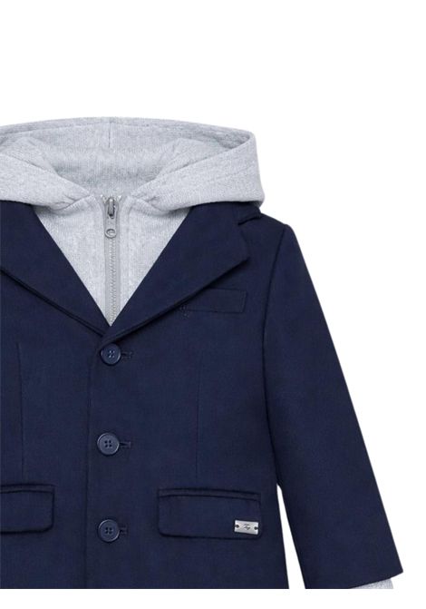 Cappotto neonato blu in lana FAY | 5P2330/SUBLU