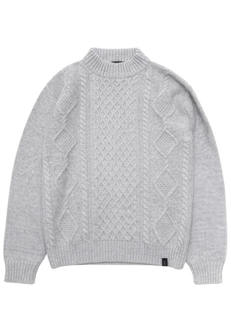 Maglione bambino grigio in lana FAY | FT9P20/SUGRIGIO