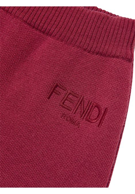 Gonna bambina bordeau in lana FENDI | JFG234/MABORDEAU