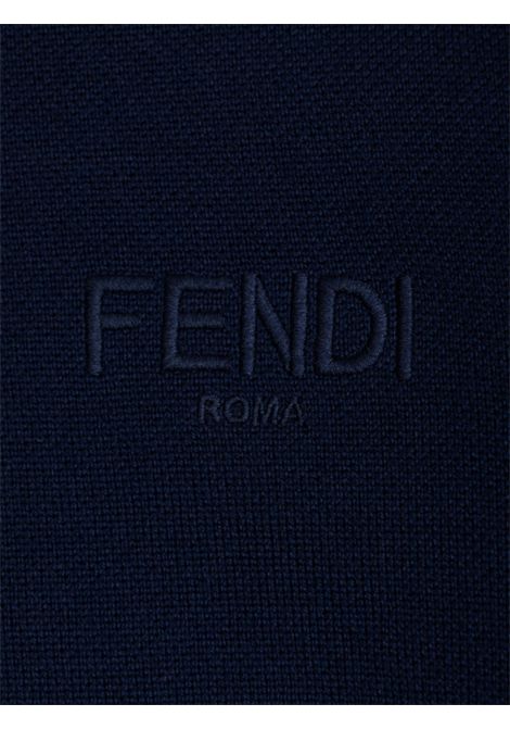 Blue wool sweater for children FENDI | JMG128/CEBLU