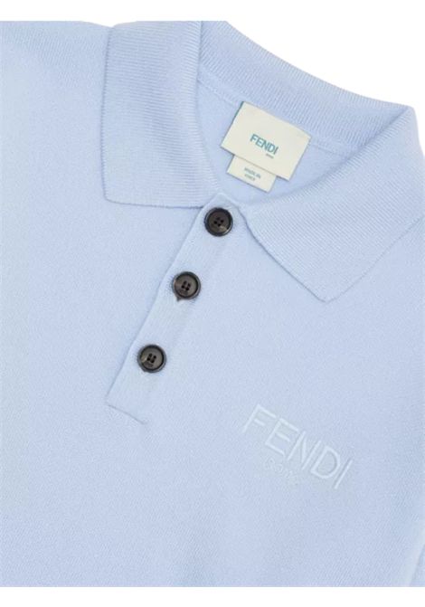 Polo bambino azzurra in lana FENDI | JMG128/MAAZZURRO