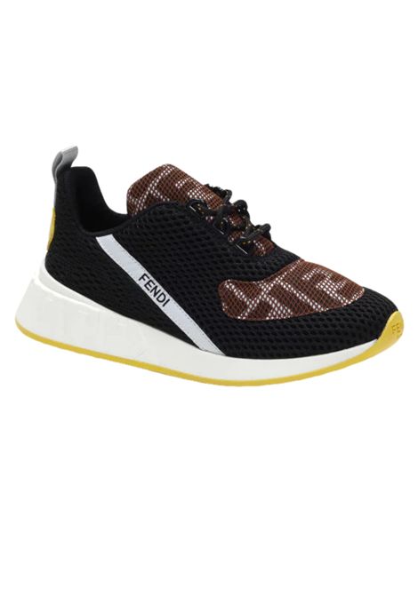 Scarpe bambino nere in tela FENDI | JMR442/CENERO
