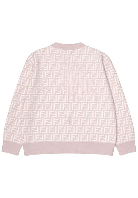 Maglione bambina beige in lana FENDI | JUG200/MABEIGE