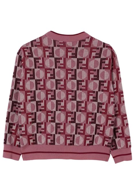 Maglione bambina rosa in lana FENDI | JUG201/MAROSA