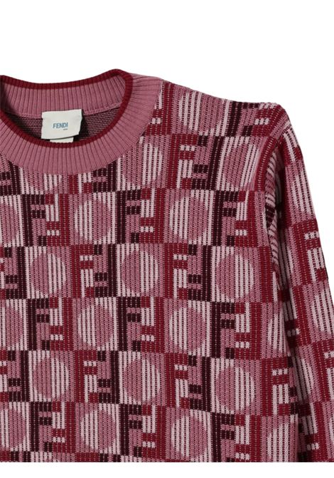 Maglione bambina rosa in lana FENDI | JUG201/MAROSA