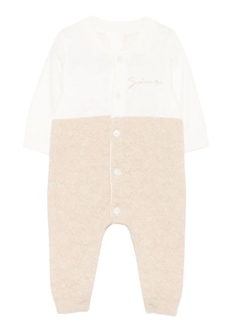 Tutina neonato in cotone e cashmere GIVENCHY | H30871/MABEIGE