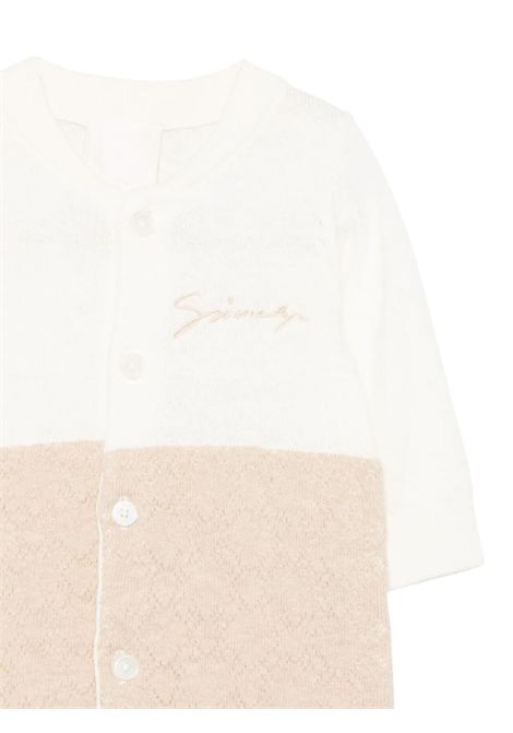 Tutina neonato in cotone e cashmere GIVENCHY | H30871/MABEIGE