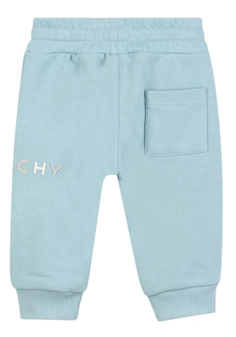 Pantalone neonato verde in cotone GIVENCHY | H30876/MAVERDE ACQUA
