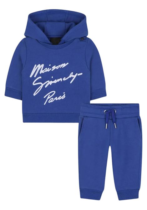 Completo neonato blu in cotone GIVENCHY | H30878/MABLU ELETTRICO