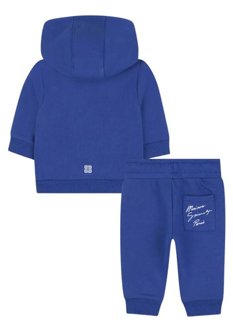 Completo neonato blu in cotone GIVENCHY | H30878/MABLU ELETTRICO