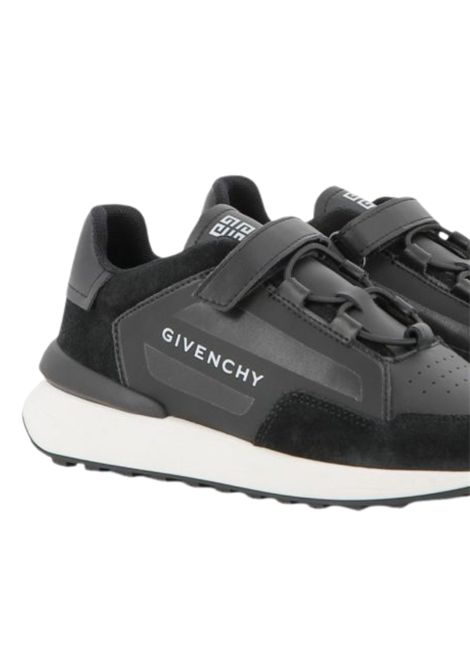 Scarpe bsmbino nere in pelle GIVENCHY | H30913/CENERO