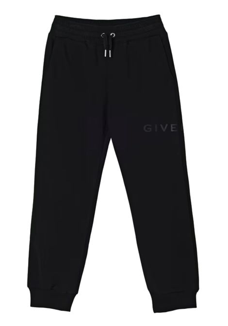 Pantalone bambino nero in cotone GIVENCHY | H30922/MANERO