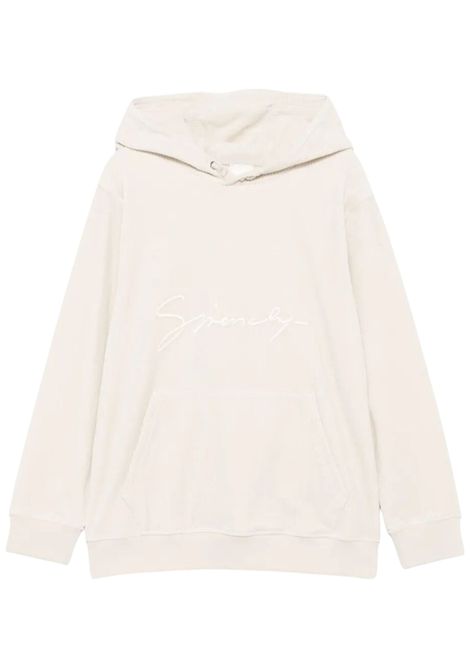 Felpa bambino beige in cotone GIVENCHY | H30940/MABEIGE