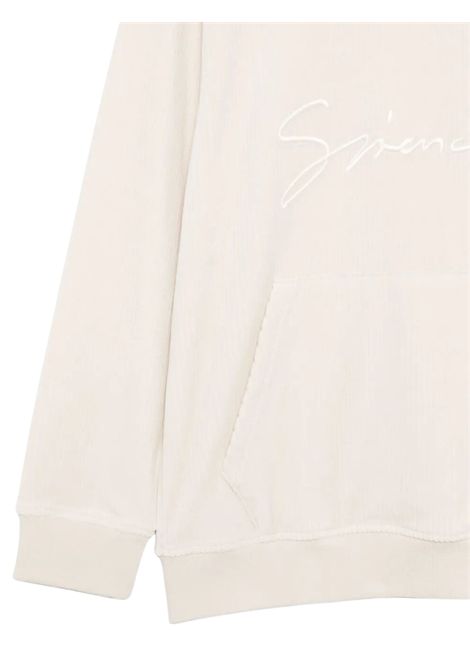 Felpa bambino beige in cotone GIVENCHY | H30940/MABEIGE