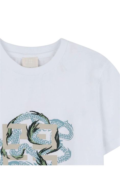 T-shirt bambino bianca in cotone GIVENCHY | H30956/MABIANCO