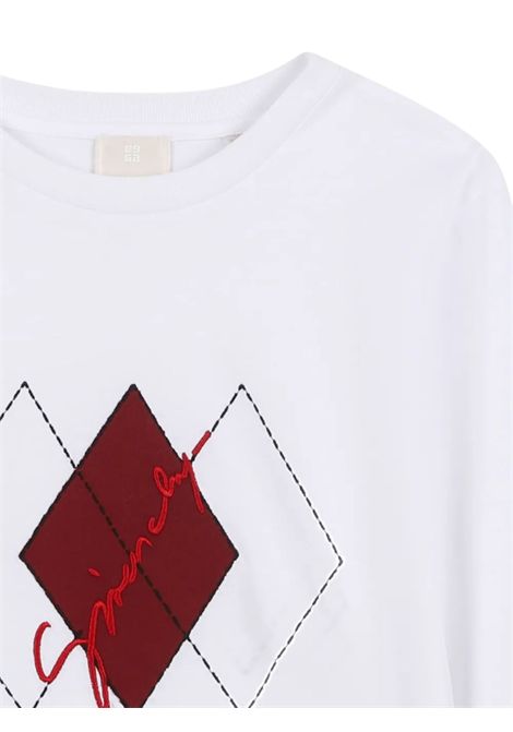 T-shirt bambino bianca in cotone GIVENCHY | H30961/MABIANCO