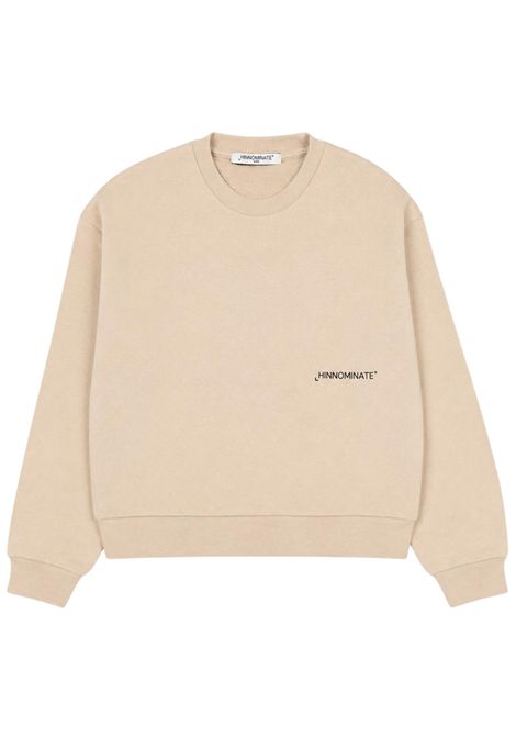 Beige cotton sweatshirt for girls HINNOMINATE | F00011/DEBEIGE