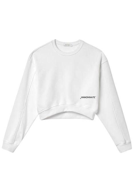 Felpa bambina bianca in cotone HINNOMINATE | FY00166/DEBIANCO