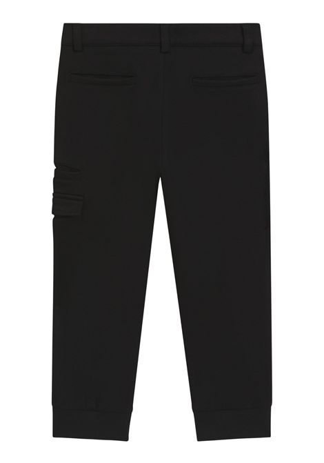 Pantalone bambino nero in viscosa Hugo Boss | J52296/MANERO