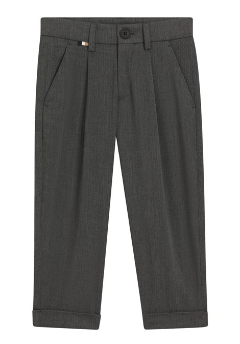 Pantalone bambino grigio in viscosa Hugo Boss | J52302/MAGRIGIO