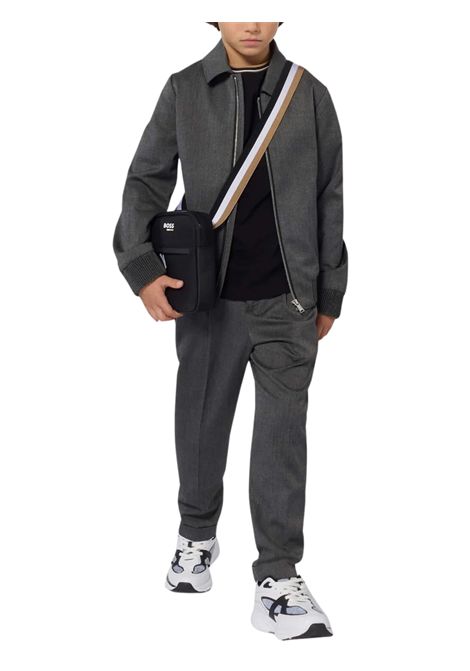 Giubbino bambino in misto viscosa Hugo Boss | J52386/MAGRIGIO