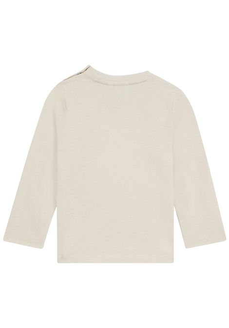 T-shirt neonato beige in cotone Hugo Boss | J52465/MABEIGE